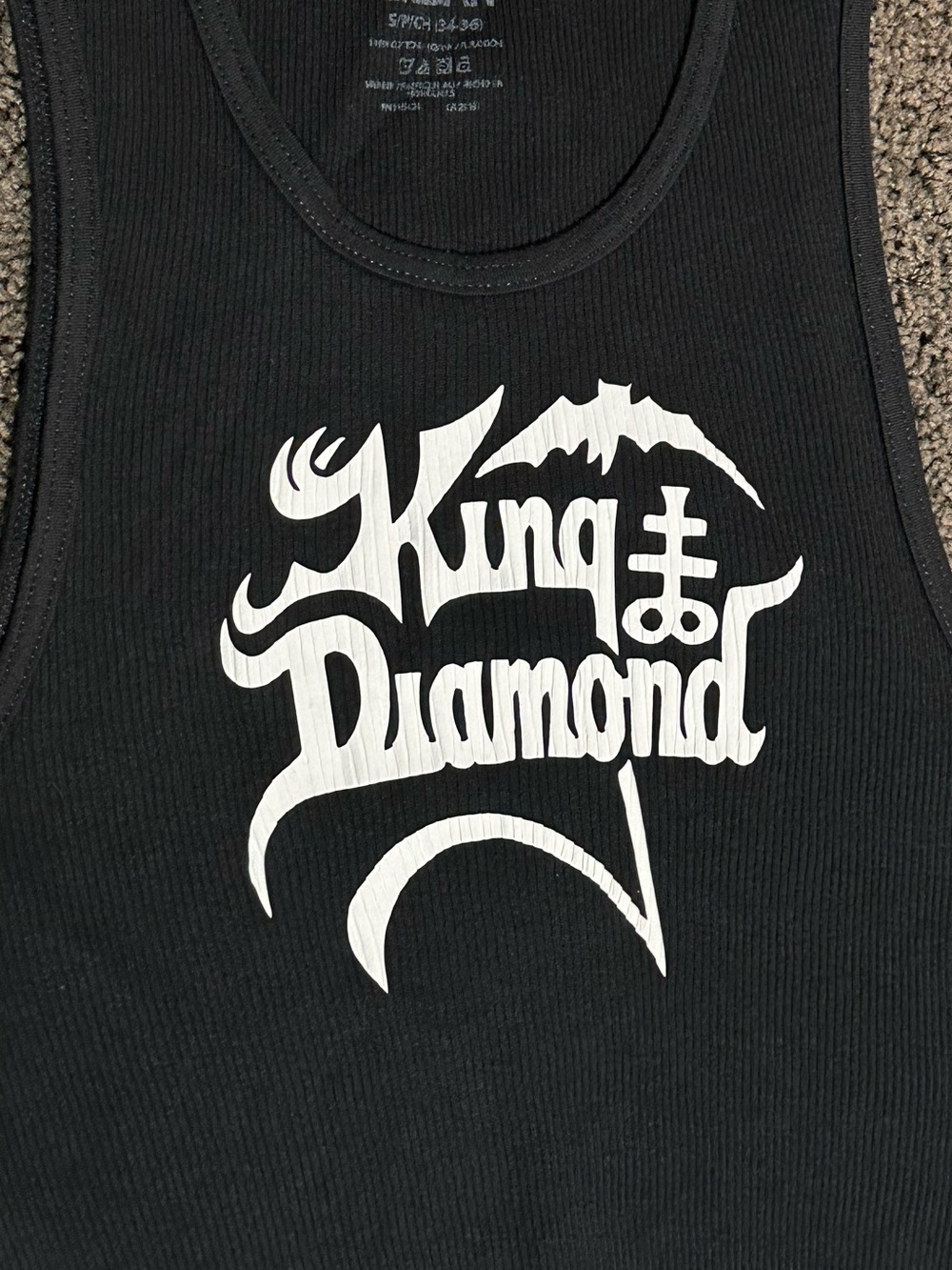 King Diamond Unisex Cropped Tank - Picture 3 of 3